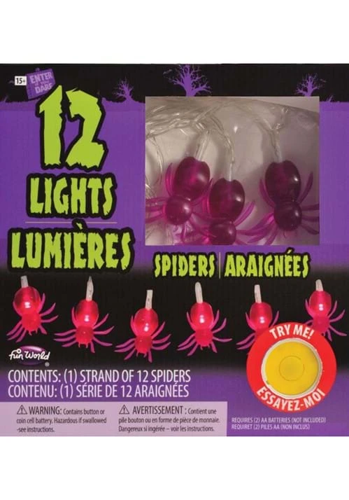 Fun World Spiders String Light Decor 5 Fun World Spiders String Light Decor - Image 3