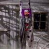 4.5FT Spine Shivering Shaking Animated Evil Clown Halloween Decoration 2 4.5FT Spine Shivering Shaking Animated Evil Clown Halloween Decoration -Halloween Costumes spine shivering shaking clown decoration 0