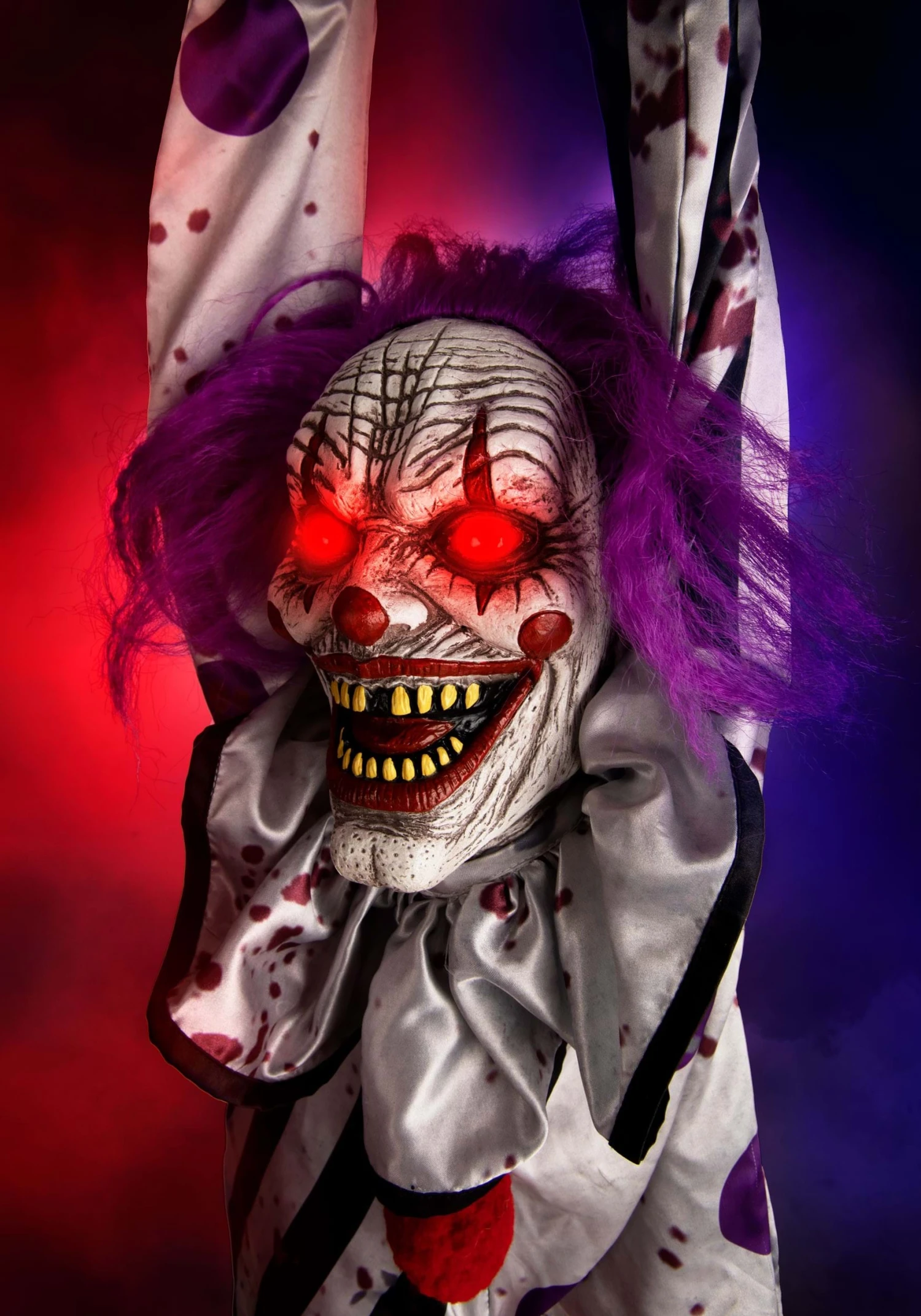 4.5FT Spine Shivering Shaking Animated Evil Clown Halloween Decoration 5 4.5FT Spine Shivering Shaking Animated Evil Clown Halloween Decoration - Image 3