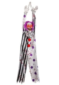 4.5FT Spine Shivering Shaking Animated Evil Clown Halloween Decoration 15 4.5FT Spine Shivering Shaking Animated Evil Clown Halloween Decoration -Halloween Costumes spine shivering shaking clown decoration alt 6
