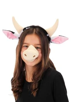Cow Ears And Tail Set 8 Cow Ears And Tail Set -Halloween Costumes spotted cow ears and tail set alt 1