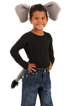 Springy Elephant Headband & Tail Kit -Halloween Costumes springy elephant headband tail kit alt 5