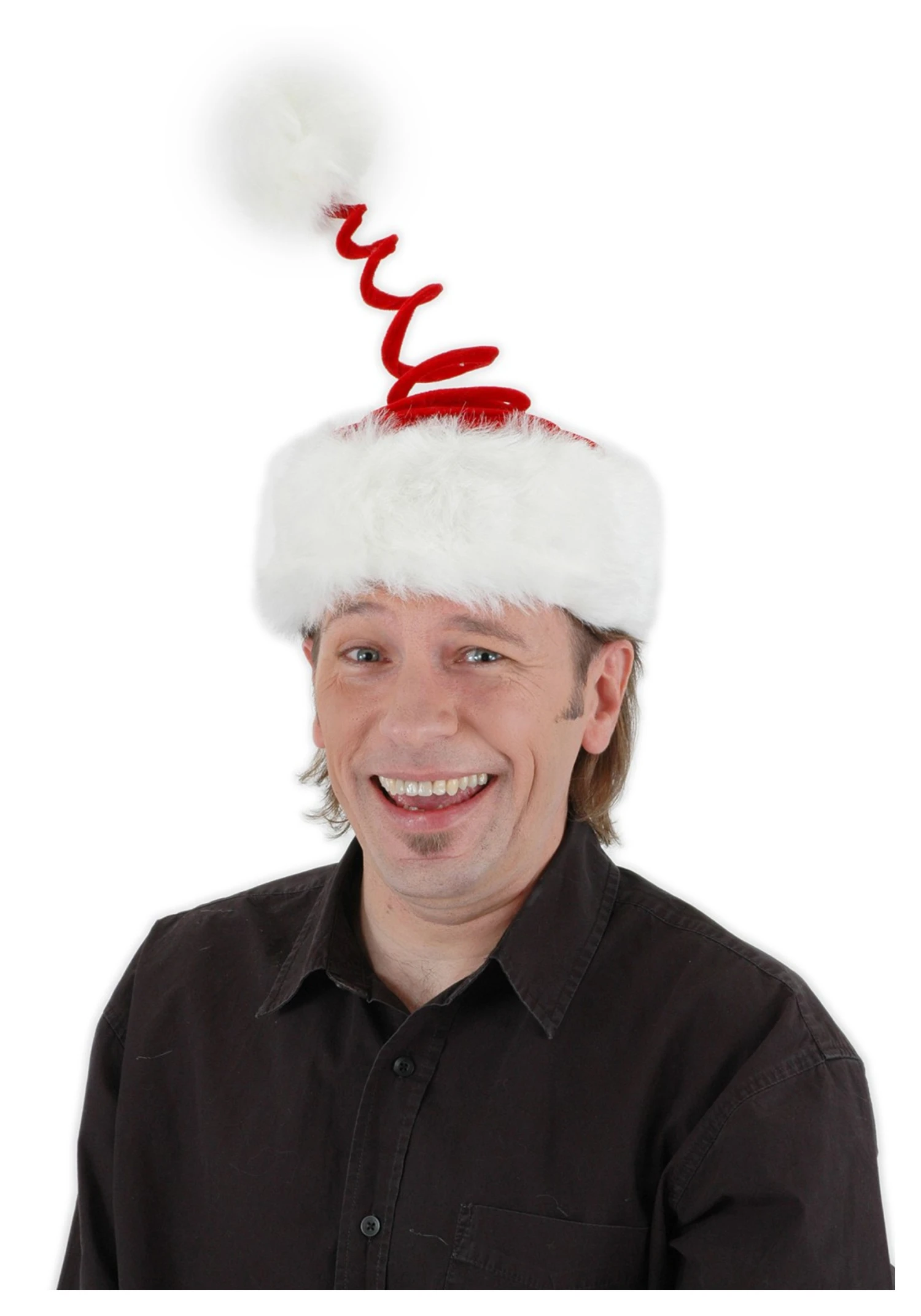 Springy Santa Costume Hat Accessory 3 Springy Santa Costume Hat Accessory