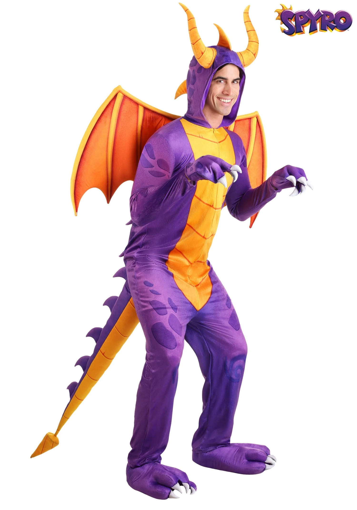 Spyro The Dragon Adult Costume Jumpsuit 3 Spyro The Dragon Adult Costume Jumpsuit