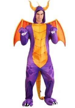 Spyro The Dragon Adult Costume Jumpsuit 8 Spyro The Dragon Adult Costume Jumpsuit -Halloween Costumes spyro the dragon adult jumpsuit costume alt1