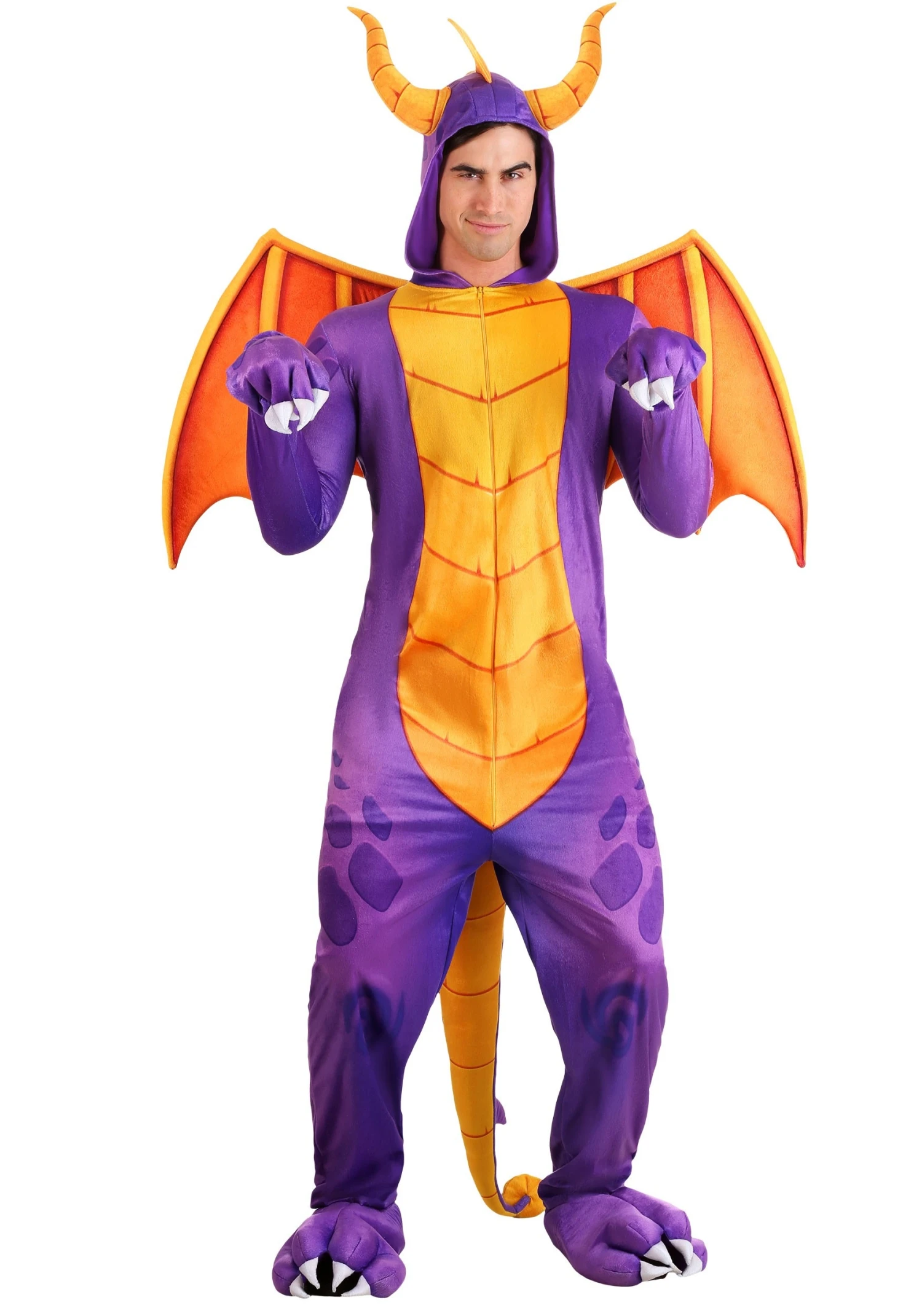 Spyro The Dragon Adult Costume Jumpsuit 5 Spyro The Dragon Adult Costume Jumpsuit - Image 3