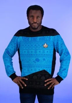Star Trek Blue Christmas Sweater Accessory