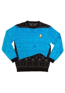 Star Trek Blue Christmas Sweater Accessory -Halloween Costumes star trek blue christmas sweater alt 13