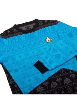 Star Trek Blue Christmas Sweater Accessory -Halloween Costumes star trek blue christmas sweater alt 9
