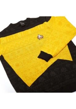 Yellow Star Trek Christmas Sweater -Halloween Costumes star trek yellow christmas sweater alt 9