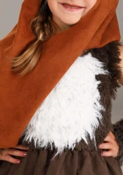 Star Wars Wicket Girls Dress Costume 13 Star Wars Wicket Girls Dress Costume -Halloween Costumes star wars wicket dress alt 5