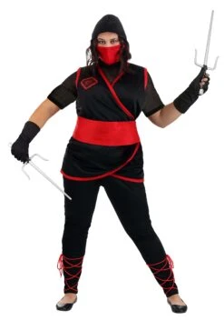 Women's Plus Size Stealth Ninja Costume