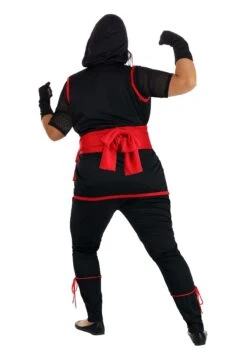 Women's Plus Size Stealth Ninja Costume -Halloween Costumes stealth ninja costume alt 5