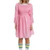 Disguise Stranger Things Deluxe Pink Dress Eleven Costume For Women 2 Disguise Stranger Things Deluxe Pink Dress Eleven Costume For Women -Halloween Costumes stranger things adult deluxe pink dress eleven costume