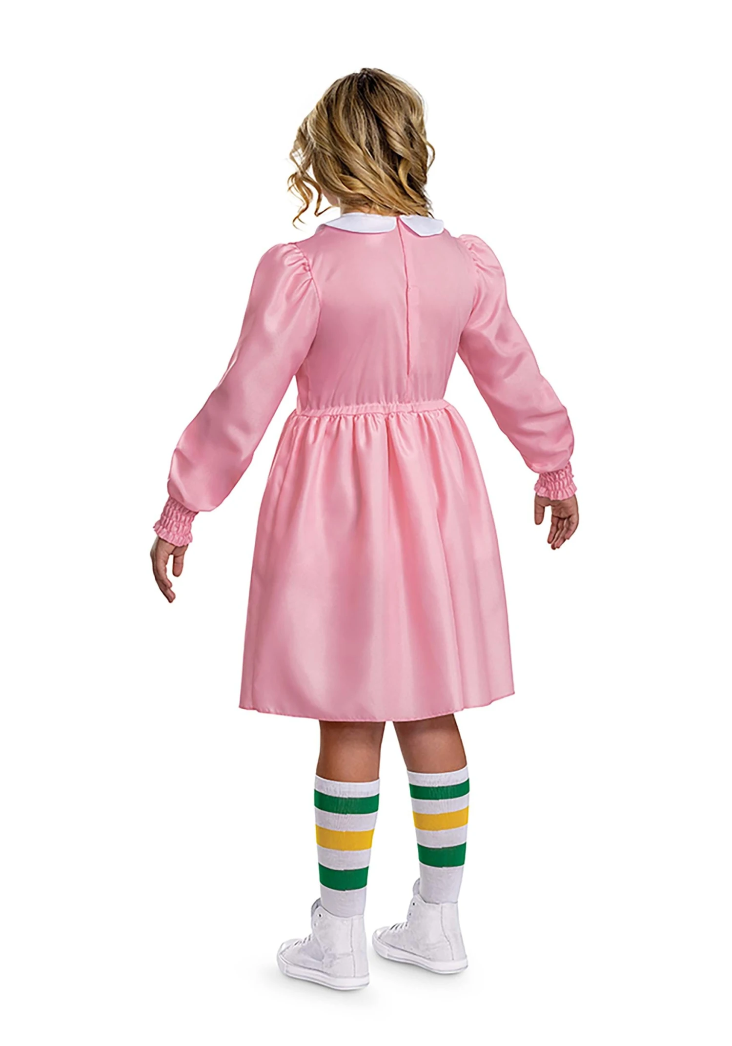 Disguise Stranger Things Deluxe Pink Dress Eleven Costume For Women 4 Disguise Stranger Things Deluxe Pink Dress Eleven Costume For Women - Image 2