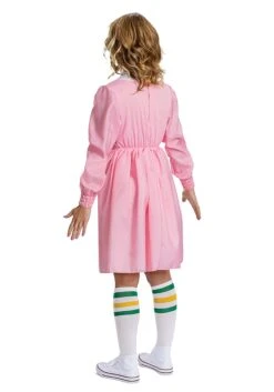 Disguise Stranger Things Deluxe Pink Dress Eleven Costume For Women 7 Disguise Stranger Things Deluxe Pink Dress Eleven Costume For Women -Halloween Costumes stranger things adult deluxe pink dress eleven costume alt 2