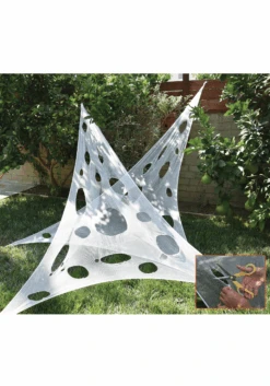 Stretch White Web Material Decoration
