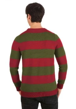 Striped Nightmare On Elm Street Freddy Sweater For Adults 18 Striped Nightmare On Elm Street Freddy Sweater For Adults -Halloween Costumes striped nightmare on elm street freddy sweater alt 9