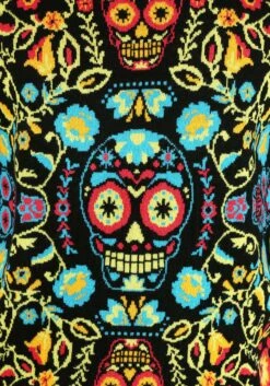 Sugar Skull Halloween Adult Sweater -Halloween Costumes sugar skull ugly halloween sweater alt 3