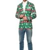 Suitmeister Christmas Green Nordic Men's Blazer -Halloween Costumes suitmeister christmas green nordic mens blazer