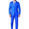 Men's Suitmeister Solid Blue Suit -Halloween Costumes suitmeister mens solid blue suit