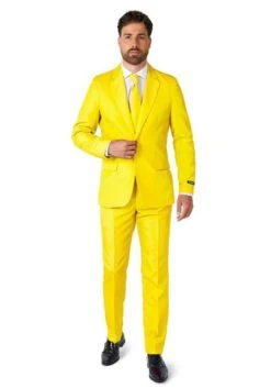 Suitmeister Solid Yellow Suit For Men