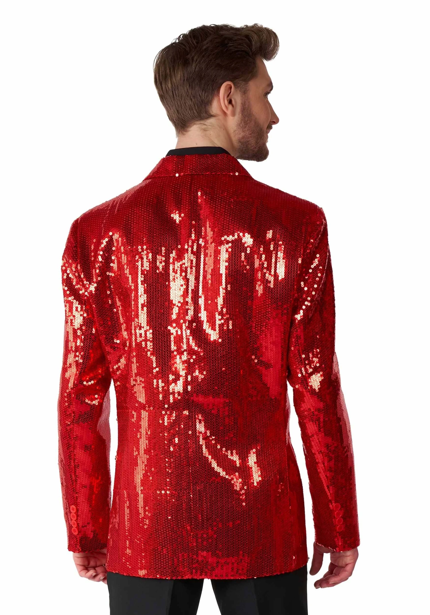 Suitmeister Sequins Red Blazer For Men 4 Suitmeister Sequins Red Blazer For Men - Image 2