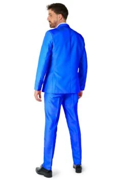 Men's Suitmeister Solid Blue Suit -Halloween Costumes suitmeister solid blue alt 3