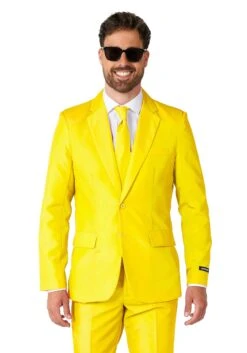 Suitmeister Solid Yellow Suit For Men -Halloween Costumes suitmeister solid yellow alt 2