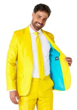 Suitmeister Solid Yellow Suit For Men -Halloween Costumes suitmeister solid yellow alt 3