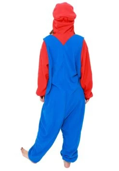 Super Mario Brothers Adult Mario Kigurumi Costume -Halloween Costumes super mario brothers adult mario kigurumi costume alt 3