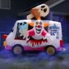 8FT Inflatable Killer Evil Clown Sweet Shrieks Ice Cream Truck Halloween Decoration 2 8FT Inflatable Killer Evil Clown Sweet Shrieks Ice Cream Truck Halloween Decoration -Halloween Costumes sweet shrieks killer clown ice cream truck inflata