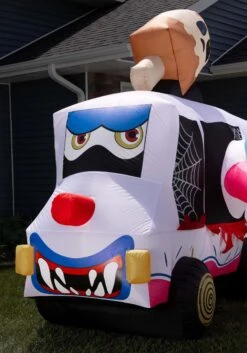 8FT Inflatable Killer Evil Clown Sweet Shrieks Ice Cream Truck Halloween Decoration 20 8FT Inflatable Killer Evil Clown Sweet Shrieks Ice Cream Truck Halloween Decoration -Halloween Costumes sweet shrieks killer clown ice cream truck inflata alt 5