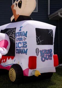 8FT Inflatable Killer Evil Clown Sweet Shrieks Ice Cream Truck Halloween Decoration 21 8FT Inflatable Killer Evil Clown Sweet Shrieks Ice Cream Truck Halloween Decoration -Halloween Costumes sweet shrieks killer clown ice cream truck inflata alt 6
