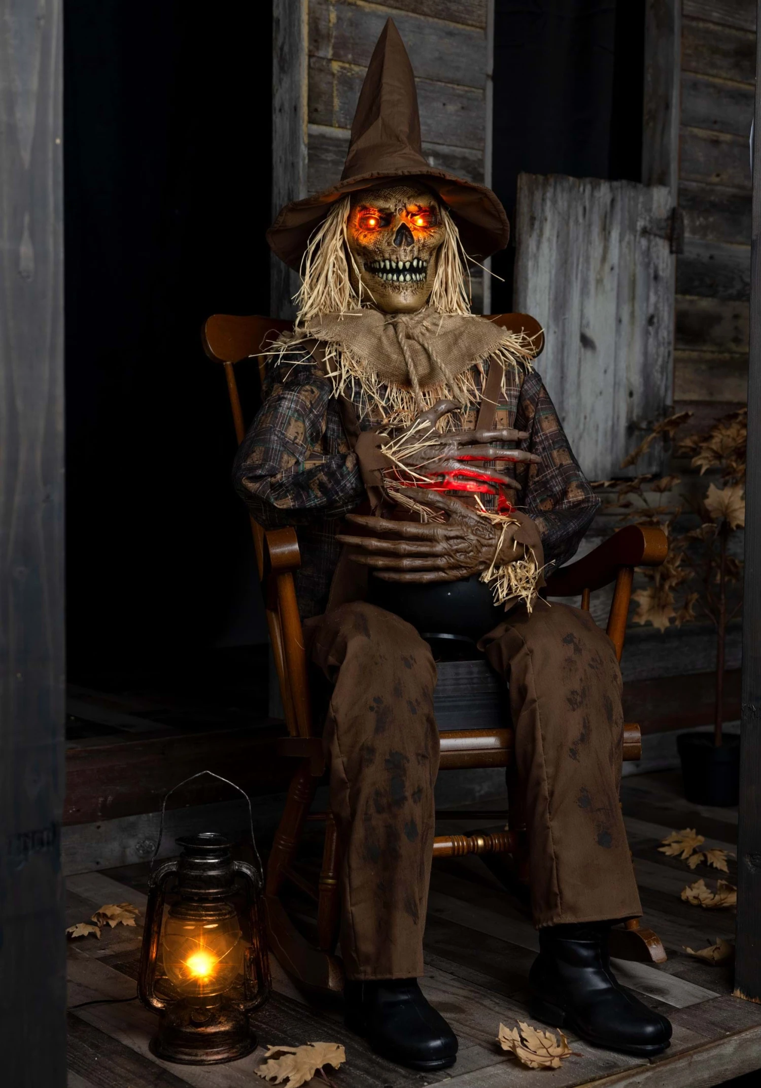 4.8FT Swiping Scully The Seated Scarecrow Animatronic Decoration - Tekky 4 4.8FT Swiping Scully The Seated Scarecrow Animatronic Decoration - Tekky - Image 2