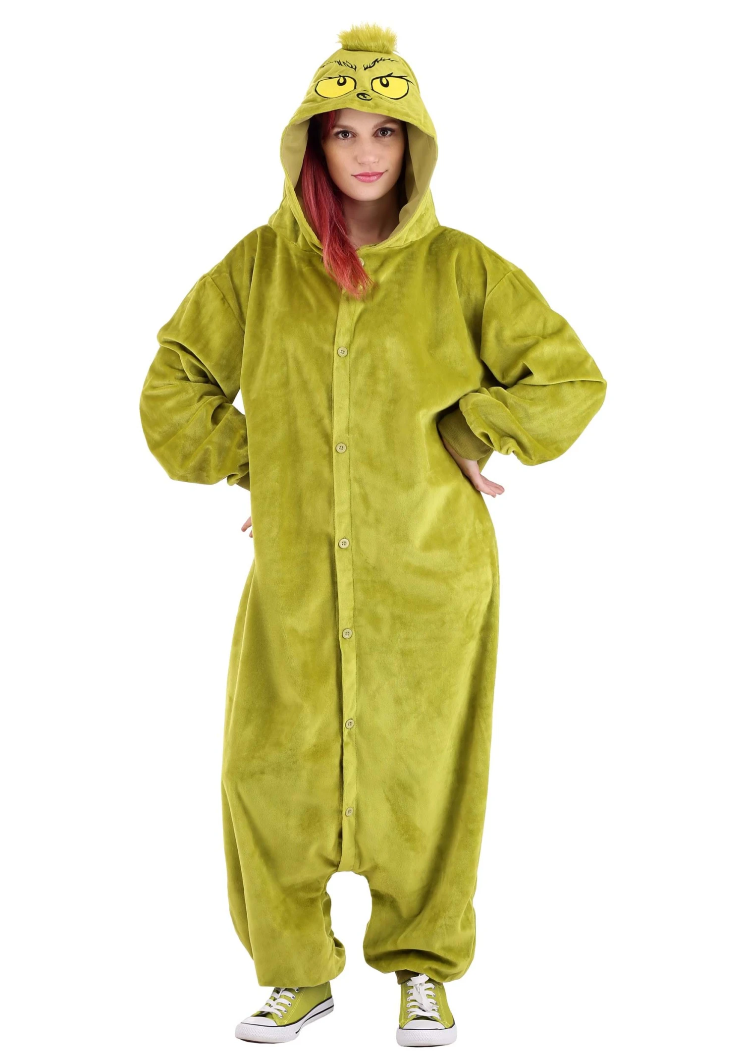 The Grinch Adult Onesie Costume 6 The Grinch Adult Onesie Costume - Image 4