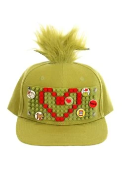 The Grinch Bricky Blocks Build-On Snapback Hat Kit 16 The Grinch Bricky Blocks Build-On Snapback Hat Kit -Halloween Costumes the grinch bricky blocks build on snapback hat kit alt 6