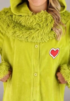 Dr. Seuss The Grinch Jumpsuit Adult Costume -Halloween Costumes the grinch jumpsuit costume adult alt 2
