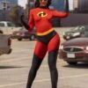 The Incredibles Deluxe Mrs. Incredible Costume For Women -Halloween Costumes the incredibles deluxe womens mrs incredible cost