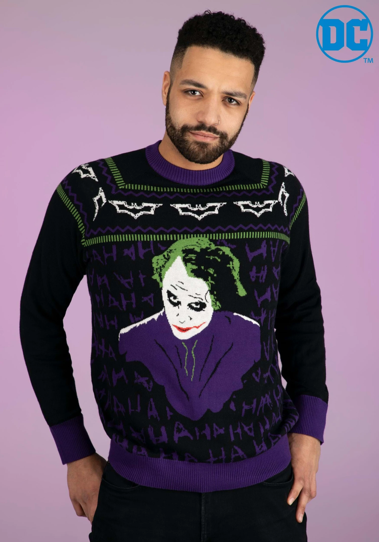 The Joker Dark Knight Ugly Christmas Sweater For Adults 3 The Joker Dark Knight Ugly Christmas Sweater For Adults