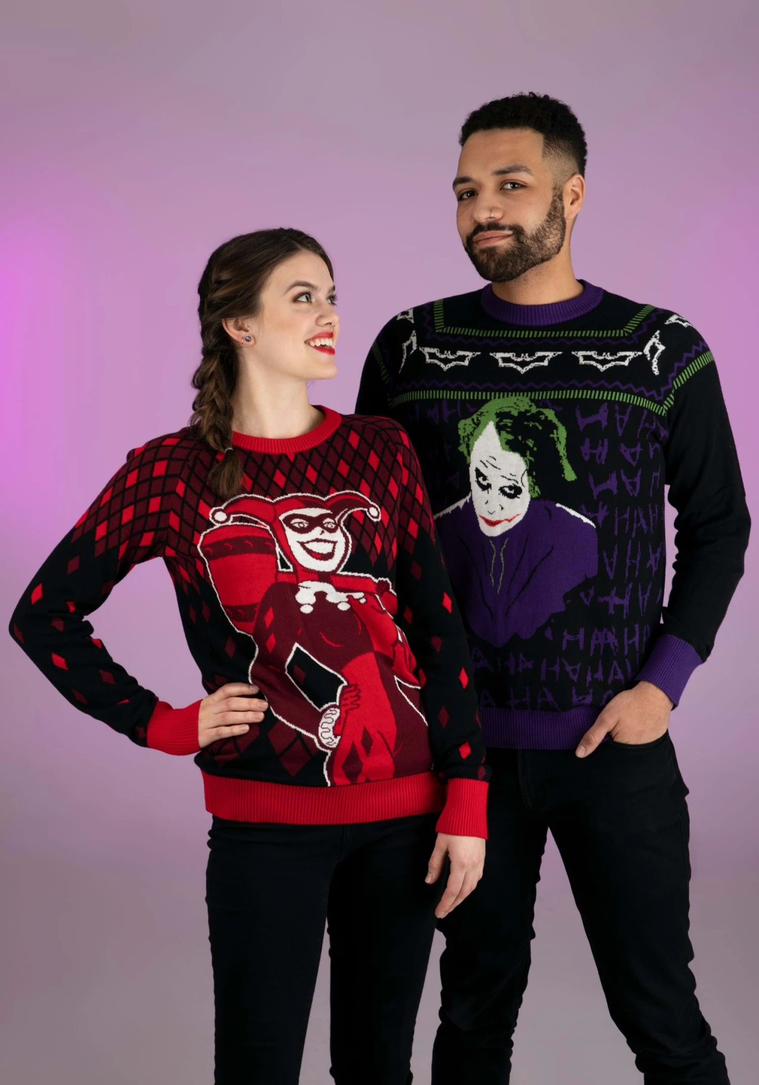 The Joker Dark Knight Ugly Christmas Sweater For Adults 7 The Joker Dark Knight Ugly Christmas Sweater For Adults - Image 5