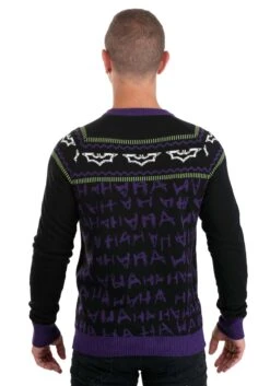 The Joker Dark Knight Ugly Christmas Sweater For Adults 13 The Joker Dark Knight Ugly Christmas Sweater For Adults -Halloween Costumes the joker dark knight ugly christmas sweater alt 5
