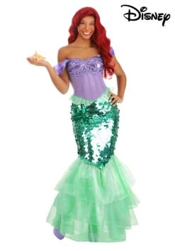 Women's Disney The Little Mermaid Premium Ariel Mermaid Costume Dress 12 Women's Disney The Little Mermaid Premium Ariel Mermaid Costume Dress -Halloween Costumes the little mermaid adult premium ariel mermaid dre alt 6