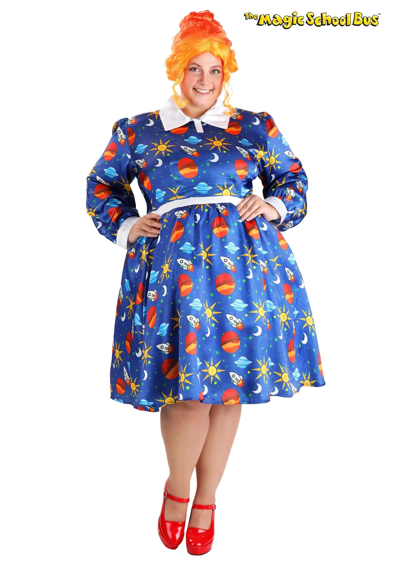 Plus Size Women's The Magic School Bus Miss Frizzle Costume 3 Plus Size Women's The Magic School Bus Miss Frizzle Costume