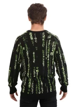 Adult The Matrix Ugly Sweater 11 Adult The Matrix Ugly Sweater -Halloween Costumes the matrix ugly sweater alt 1