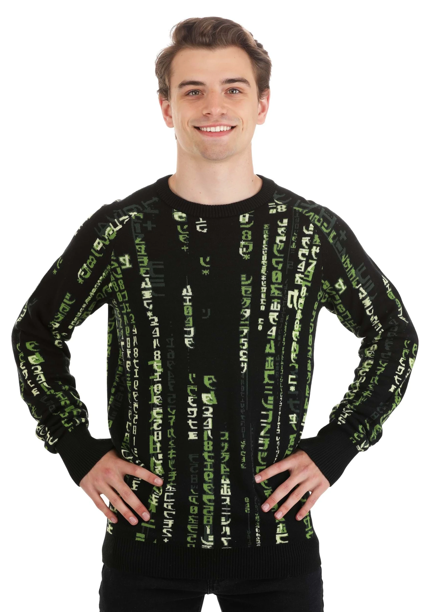 Adult The Matrix Ugly Sweater 6 Adult The Matrix Ugly Sweater - Image 4