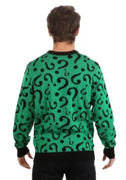 The Riddler Adult Christmas Sweater 12 The Riddler Adult Christmas Sweater -Halloween Costumes the riddler ugly christmas sweater alt 3