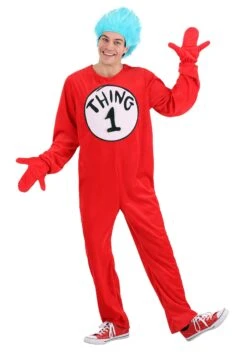Thing 1 And Thing 2 Adult Costume 8 Thing 1 And Thing 2 Adult Costume -Halloween Costumes thing 12 adult costume alt 1
