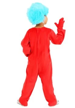 Dr. Seuss Deluxe Thing 1 & 2 Toddler Costume -Halloween Costumes thing 12 deluxe toddler costume alt 5