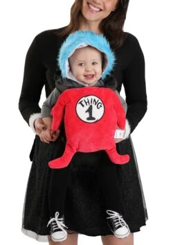 Dr. Seuss Thing 1 & 2 Baby Carrier Costume Cover -Halloween Costumes thing baby carrier cover alt 2